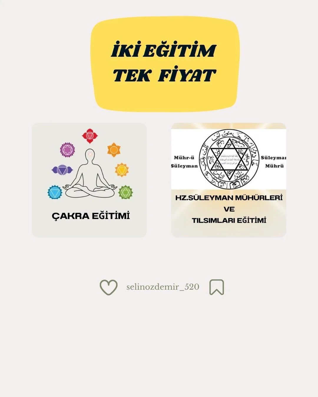 İki Eğitim Tek Fiyat - Çakra Eğitimi & Süleyman Mühürleri Ve Tılsımları Eğitimi