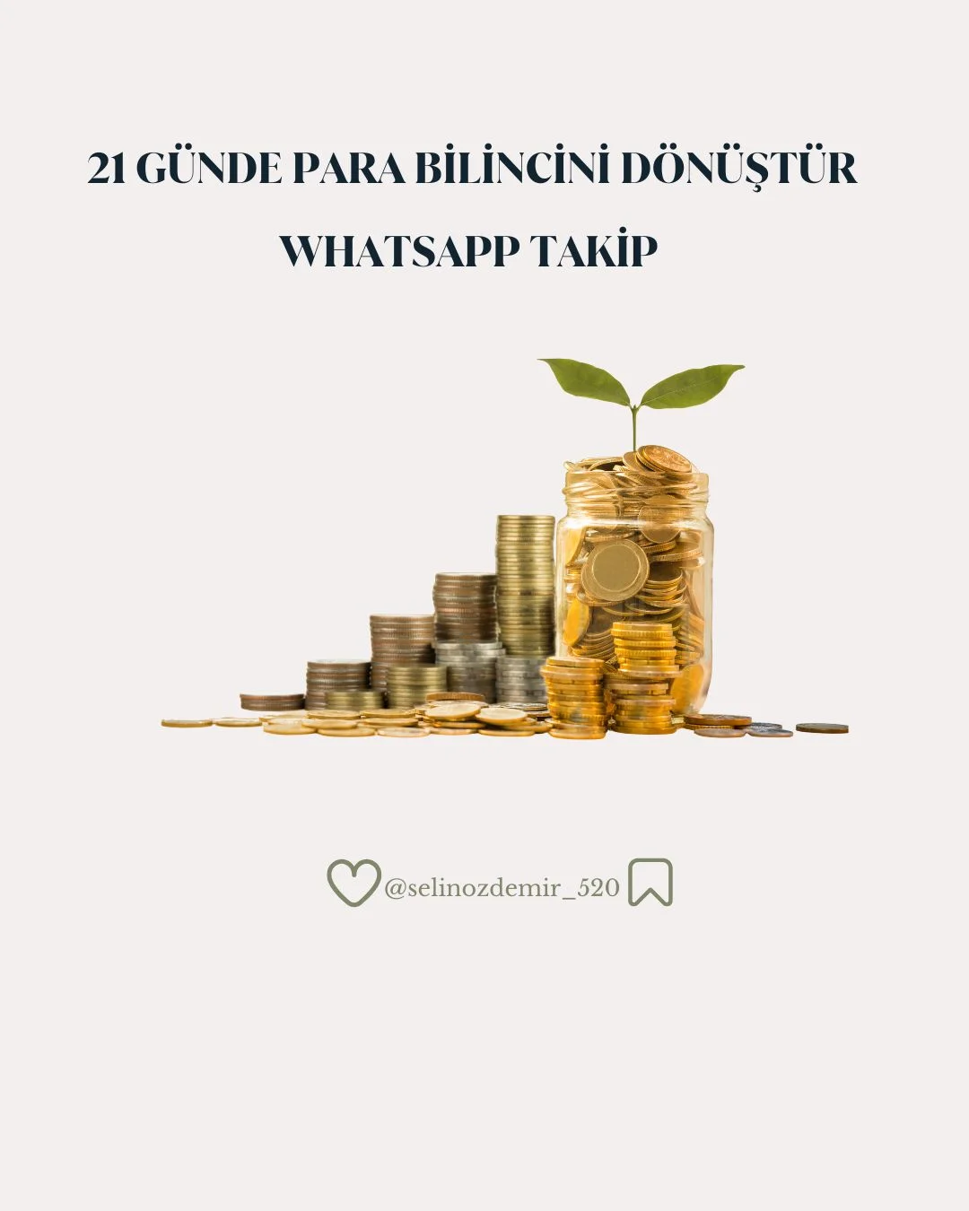 21 GÜNDE PARA BİLİNCİNİ DÖNÜŞTÜR ATÖLYESİ -WhatsApp Takipli